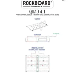 Rockboard QUAD 4.1 B with Gig Bag