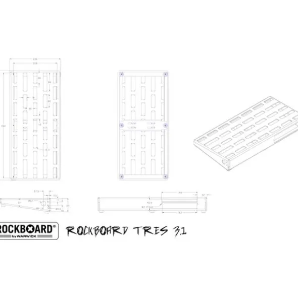 Rockboard TRES 3.1 B with Gig Bag