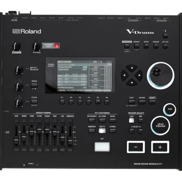 Roland VAD716-GN E-Drum Set Bundle