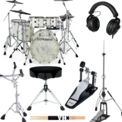 Roland VAD716-PW E-Drum Set Bundle