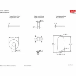 Schaller Toggle Switch Plate G