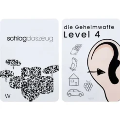 Schlag das Zeug Spielkarten-Set Level 4