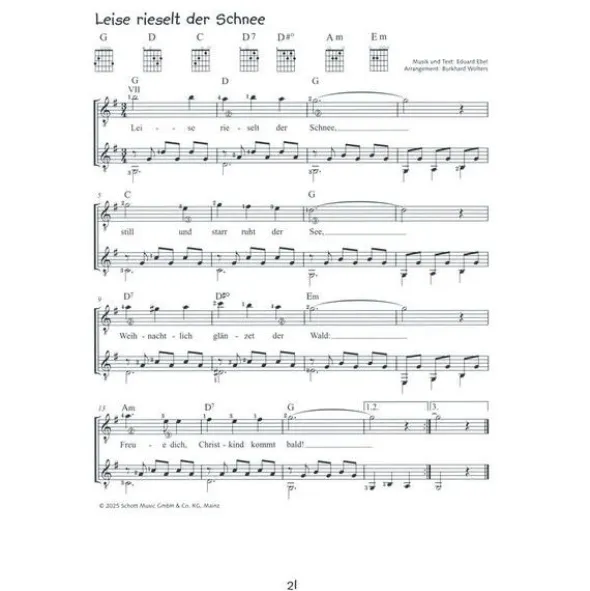 Schott Alles Gitarre Weihnachtslieder
