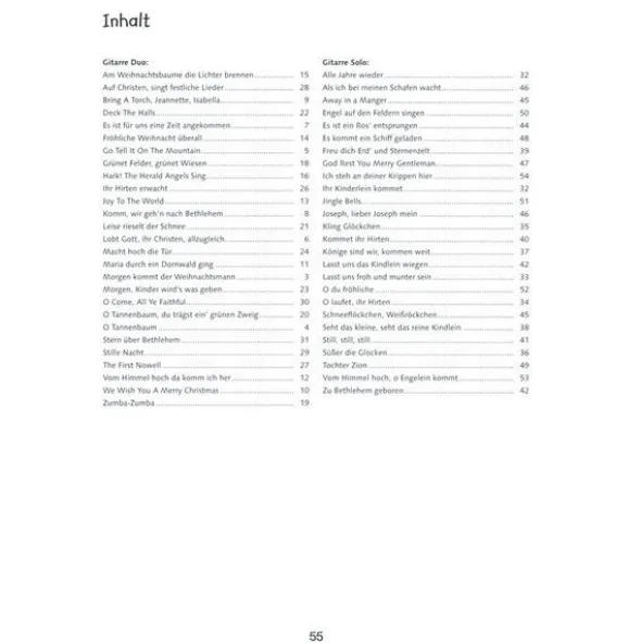 Schott Alles Gitarre Weihnachtslieder