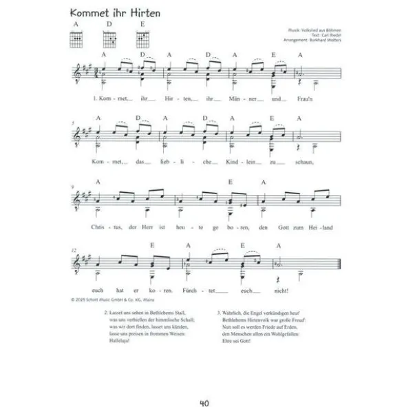 Schott Alles Gitarre Weihnachtslieder
