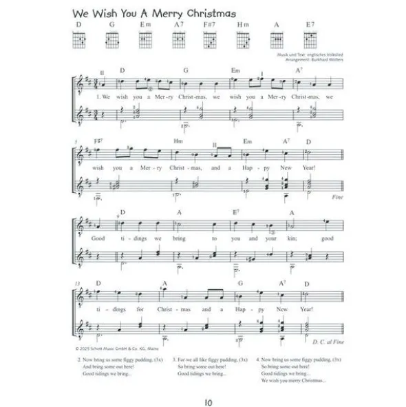 Schott Alles Gitarre Weihnachtslieder