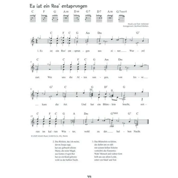 Schott Alles Gitarre Weihnachtslieder
