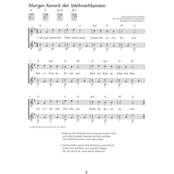 Schott Alles Gitarre Weihnachtslieder