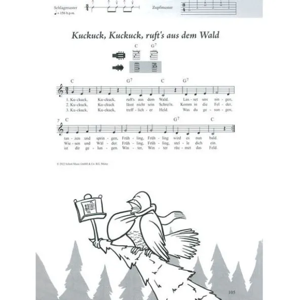 Schott Kinderliederbuch Git/Uku XXL