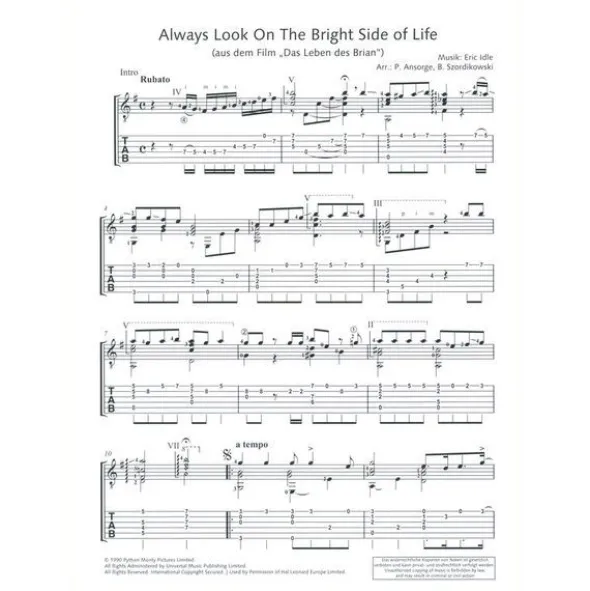 Schott Movie-Hits klassische Gitarre