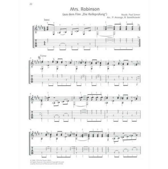 Schott Movie-Hits klassische Gitarre
