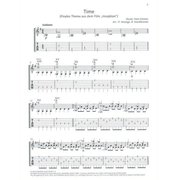 Schott Movie-Hits klassische Gitarre