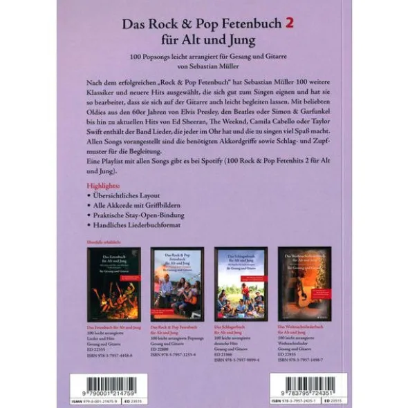 Schott Rock & Pop Fetenbuch Gitarre 2