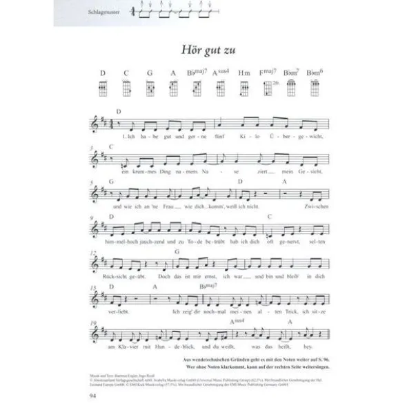 Schott Schlagerbuch Alt und Jung Uku
