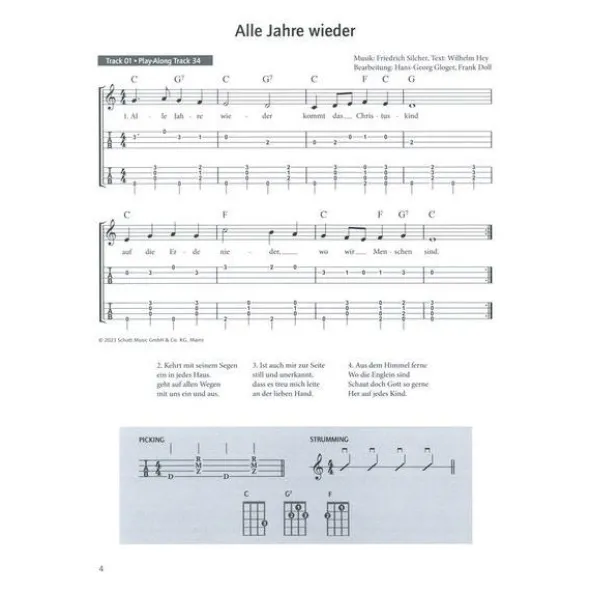 Schott Ukulele spielen Weihnacht