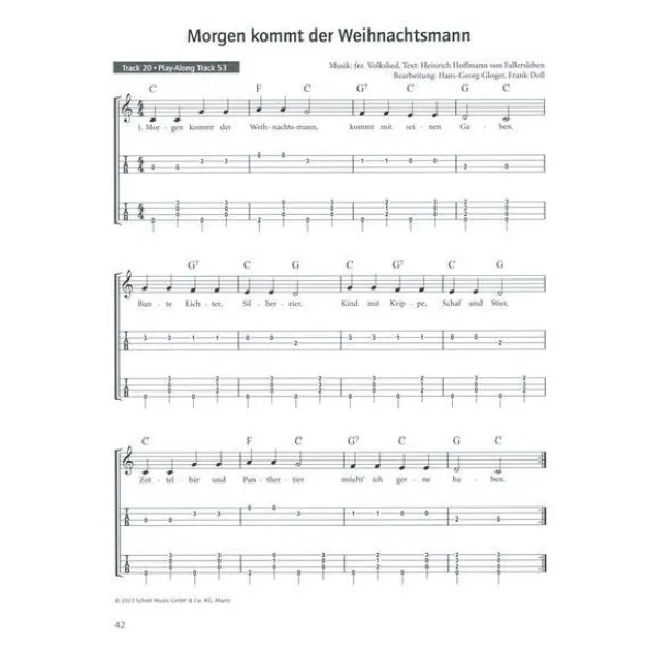 Schott Ukulele spielen Weihnacht