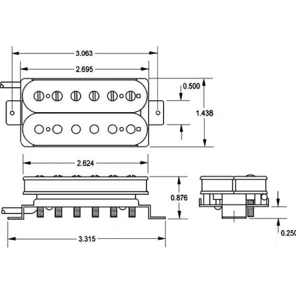 Seymour Duncan Black Winter Set White