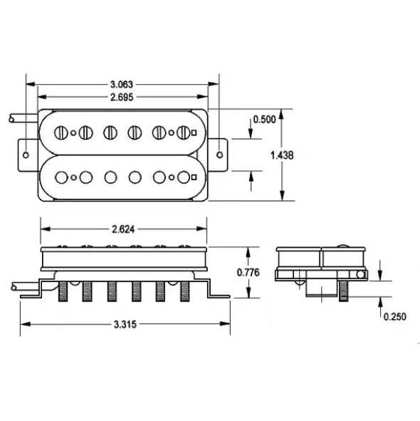 Seymour Duncan High Voltage Pickup Bridge BL