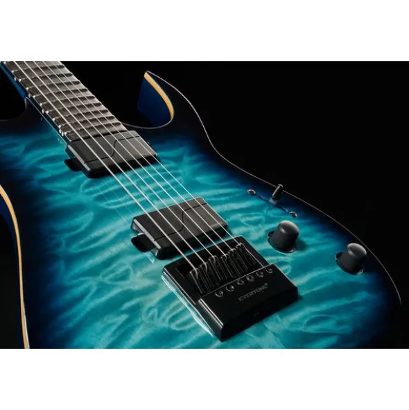Solar Guitars S1.6AQOB Quilted Ocean Blue Br