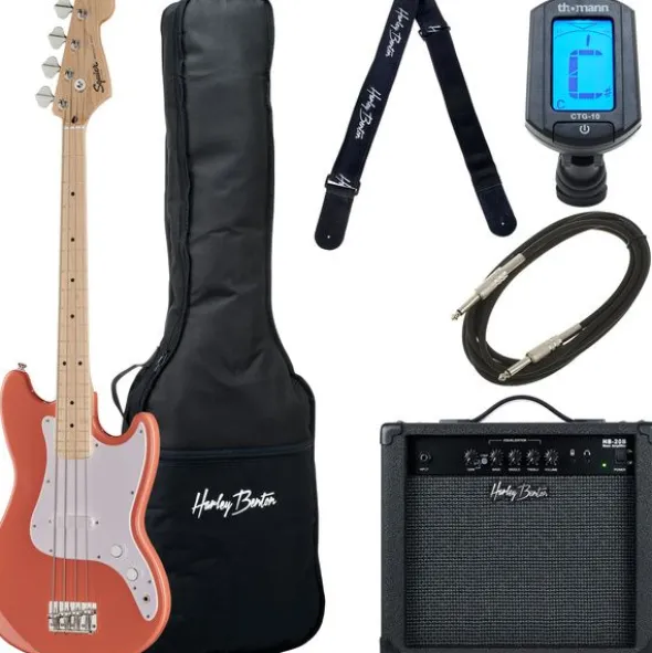 Squier Sonic Bronco Tahitian C Bundle