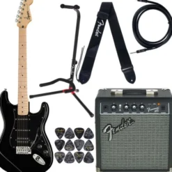 Squier Sonic Strat HSS Black Set