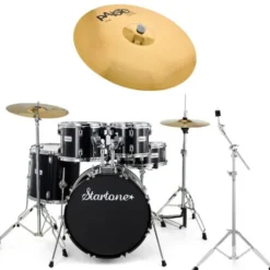 Startone Star Drum Set Studio Bundle BK