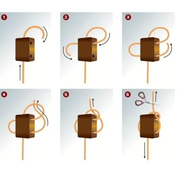 String Tie Classic Tiger Brown