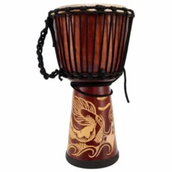 Terre Djembe Carved Dragon 50cm