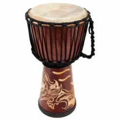 Terre Djembe Carved Dragon 50cm