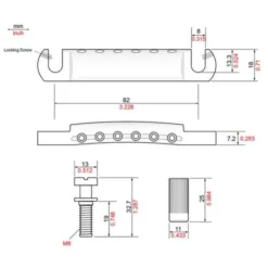 TonePros T1Z N Metric Tailpiece