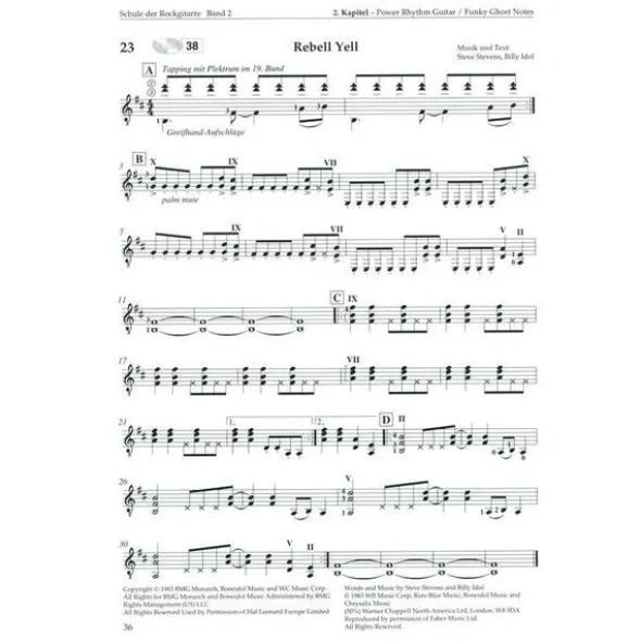 Weinberger Musikverlag Schule der Rockgitarre 2