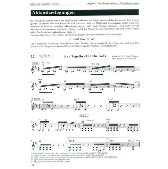 Weinberger Musikverlag Schule der Rockgitarre 2