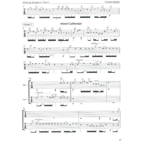 Weinberger Musikverlag Schule der Rockgitarre 2