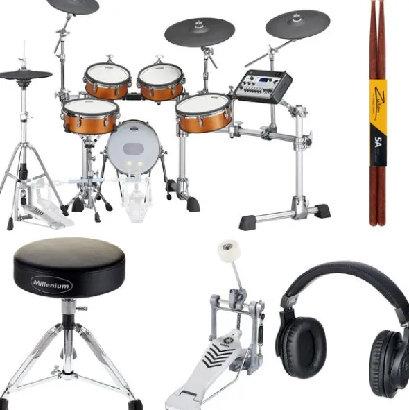 Yamaha DTX10K-X Real Wood Bundle