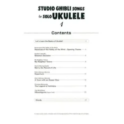 Yamaha Music Entertainment Studio Ghibli Songs Ukulele 1