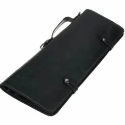 Zultan Leather Stick Bag Black