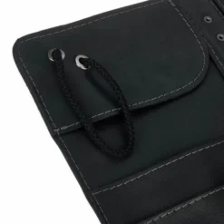 Zultan Leather Stick Bag Black